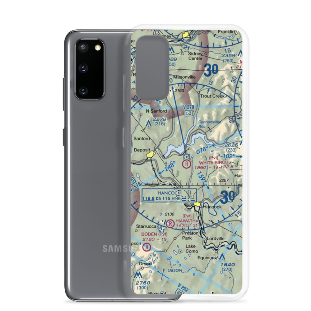 White Birch Airport (NK68) VFR Sectional Samsung Case Samsung Galaxy S20 model shown
