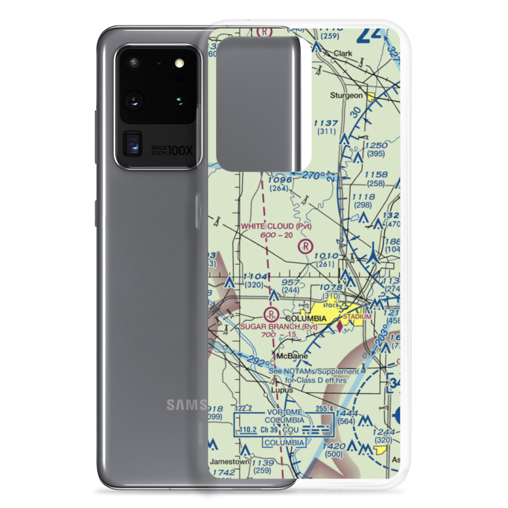 White Cloud Flying Field (MU23) VFR Sectional Samsung Case Samsung Galaxy S20 Ultra model shown
