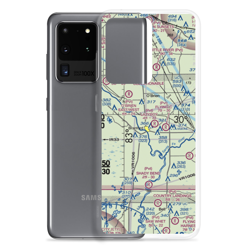 White Field Airport (FD95) VFR Sectional Samsung Case Samsung Galaxy S20 Ultra model shown