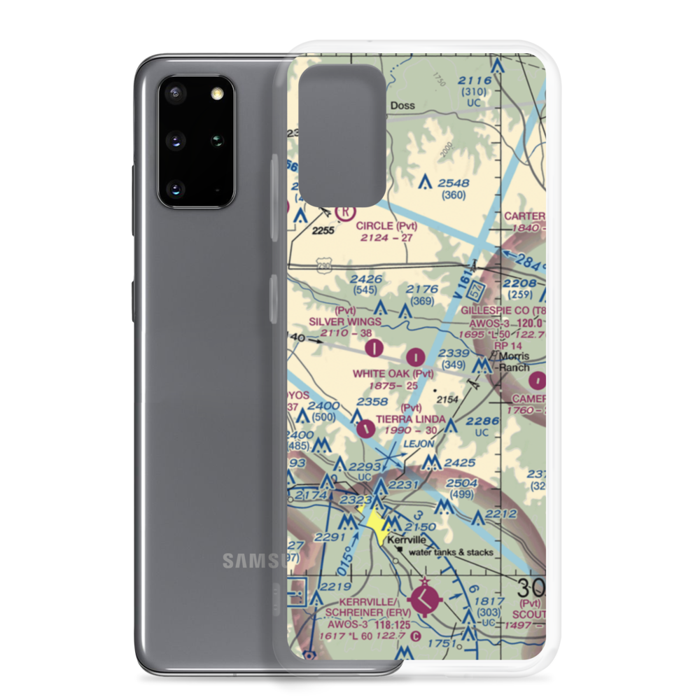White Oak Airport (44TX) VFR Sectional Samsung Case Samsung Galaxy S20 Plus model shown