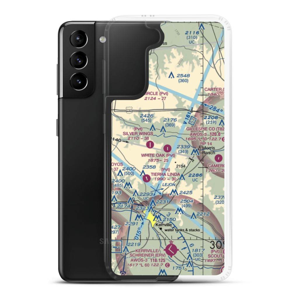 White Oak Airport (44TX) VFR Sectional Samsung Case Samsung Galaxy S21 Plus model shown