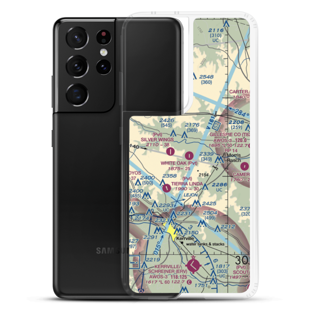 White Oak Airport (44TX) VFR Sectional Samsung Case Samsung Galaxy S21 Ultra model shown