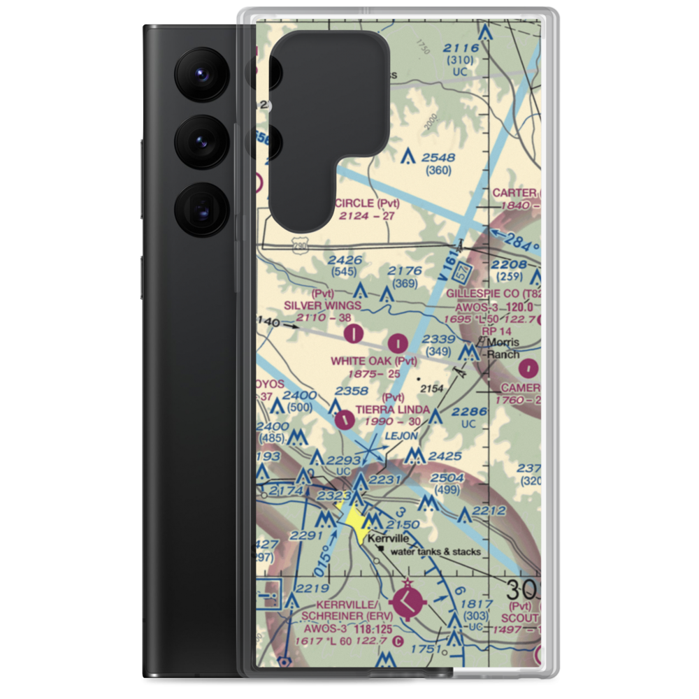 White Oak Airport (44TX) VFR Sectional Samsung Case Samsung Galaxy S22 Ultra model shown