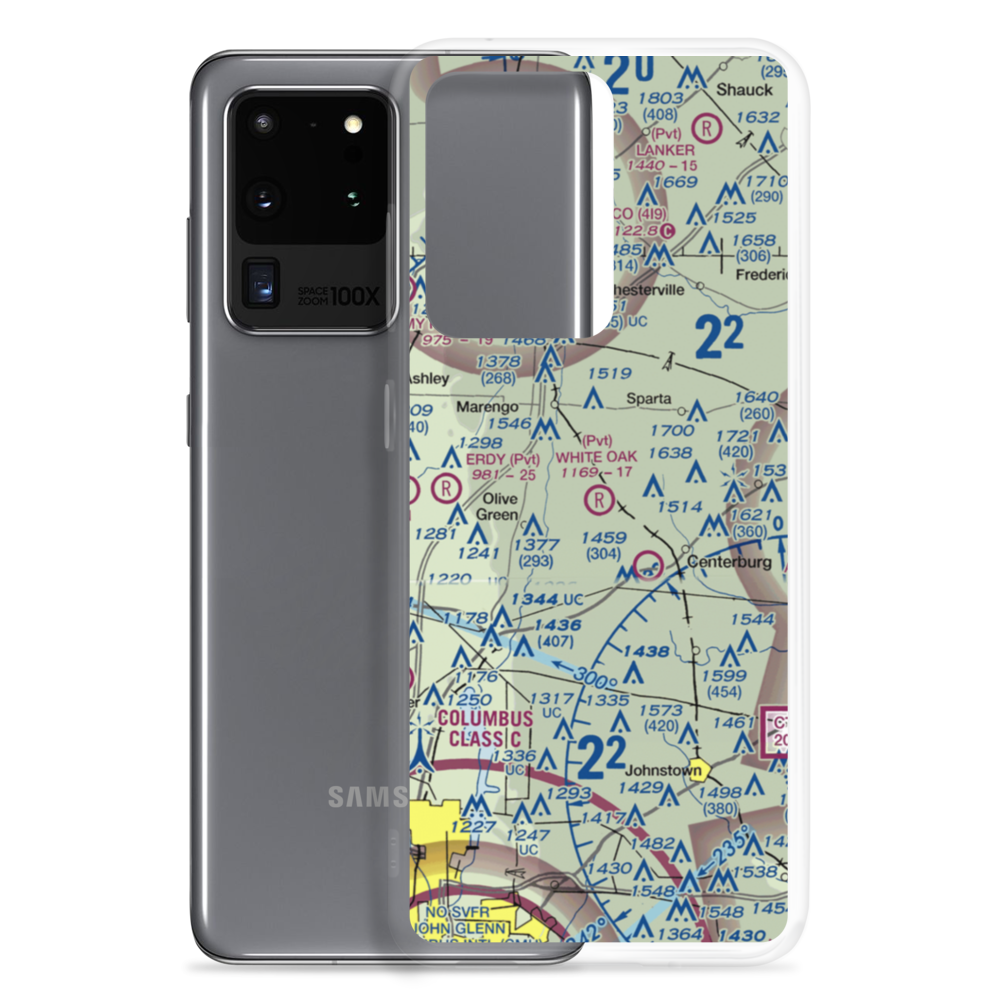 White Oak Field (OH87) VFR Sectional Samsung Case Samsung Galaxy S20 Ultra model shown
