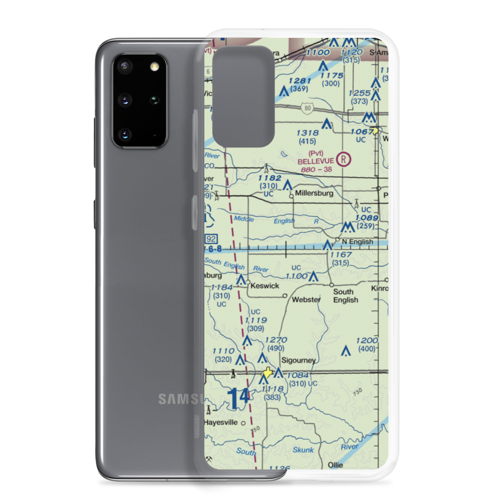 White Pigeon Airport (7IA1) VFR Sectional Samsung Case Samsung Galaxy S20 Plus model shown