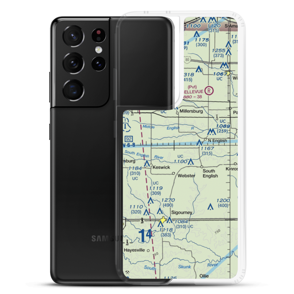White Pigeon Airport (7IA1) VFR Sectional Samsung Case Samsung Galaxy S21 Ultra model shown