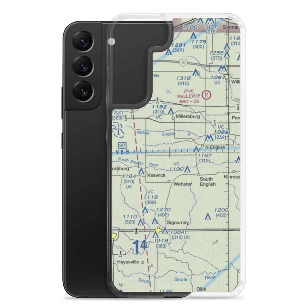 White Pigeon Airport (7IA1) VFR Sectional Samsung Case Samsung Galaxy S22 Plus model shown