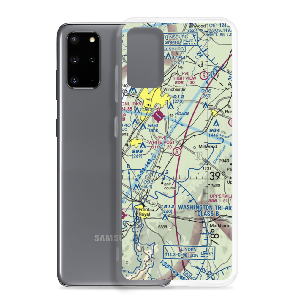 White Post Airport (3VA7) VFR Sectional Samsung Case Samsung Galaxy S20 Plus model shown