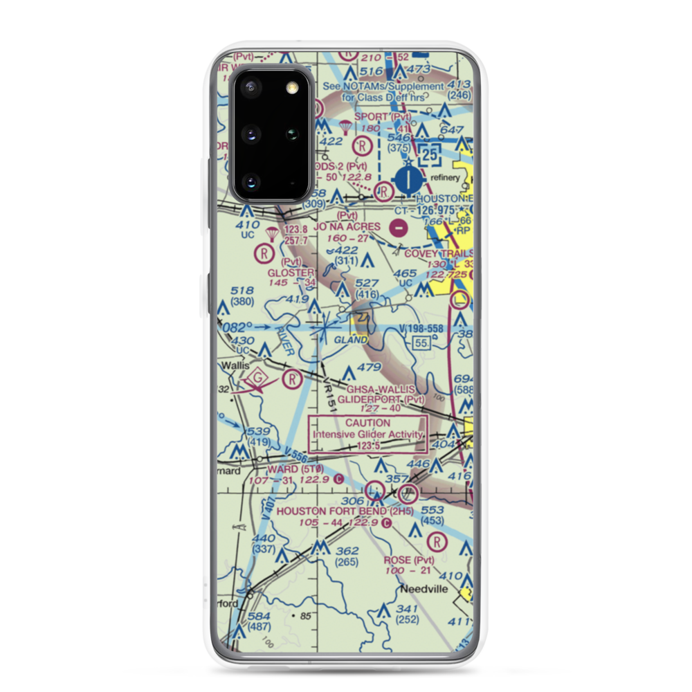 White Wing Ranch Airport (TA97) VFR Sectional Samsung Case Samsung Galaxy S20 Plus model shown
