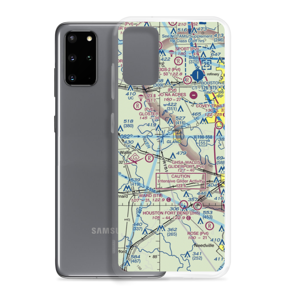 White Wing Ranch Airport (TA97) VFR Sectional Samsung Case Samsung Galaxy S20 Plus model shown