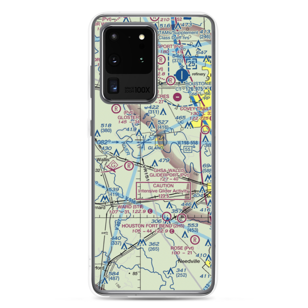 White Wing Ranch Airport (TA97) VFR Sectional Samsung Case Samsung Galaxy S20 Ultra model shown