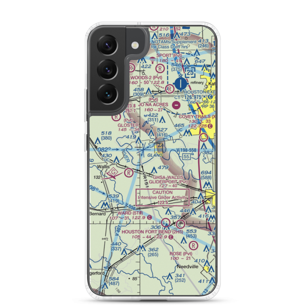 White Wing Ranch Airport (TA97) VFR Sectional Samsung Case Samsung Galaxy S22 Plus model shown