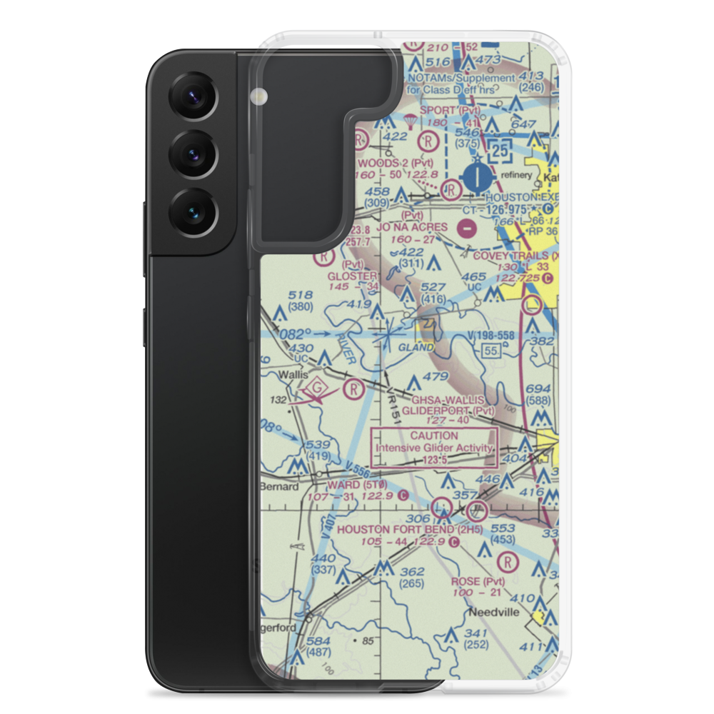 White Wing Ranch Airport (TA97) VFR Sectional Samsung Case Samsung Galaxy S22 Plus model shown