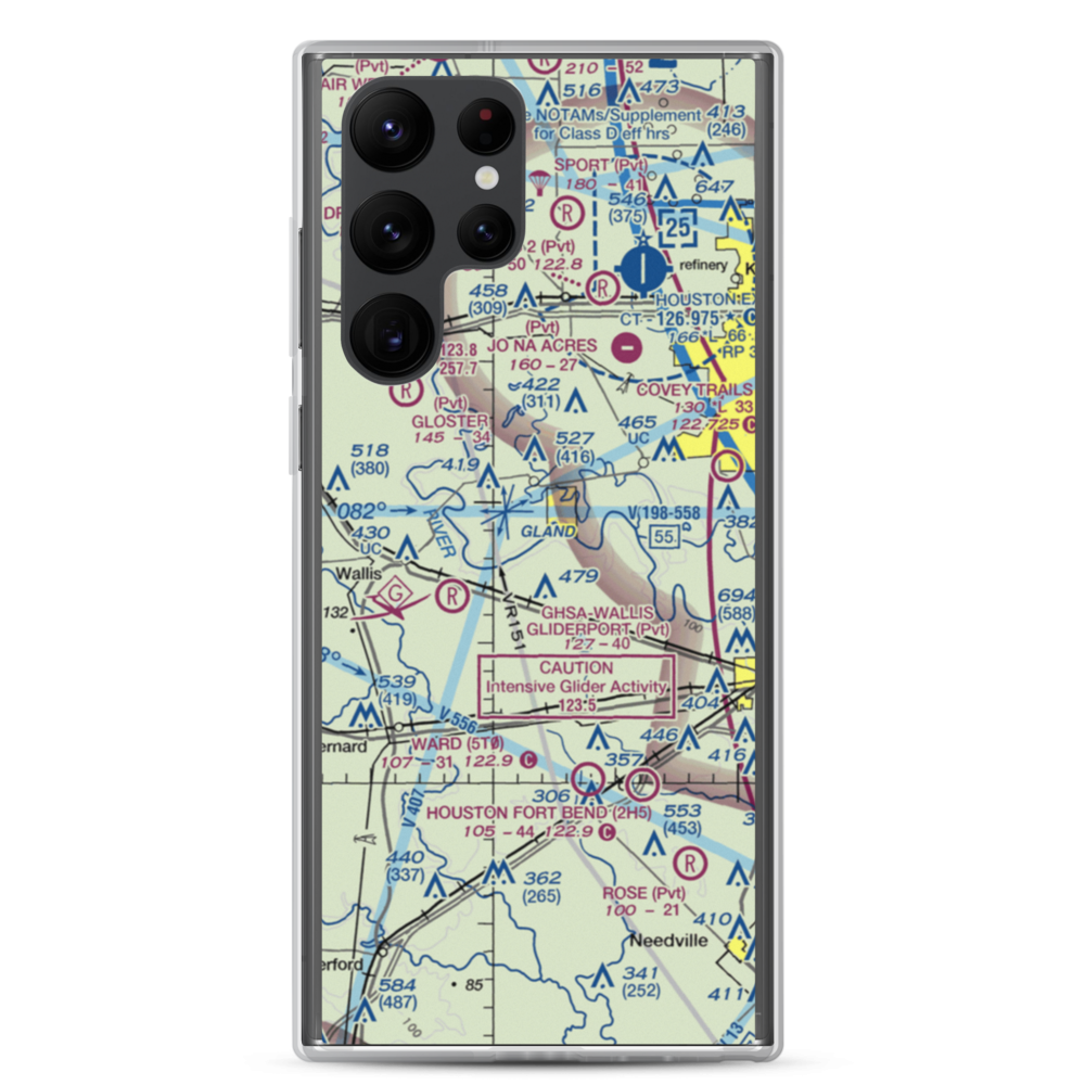 White Wing Ranch Airport (TA97) VFR Sectional Samsung Case Samsung Galaxy S22 Ultra model shown
