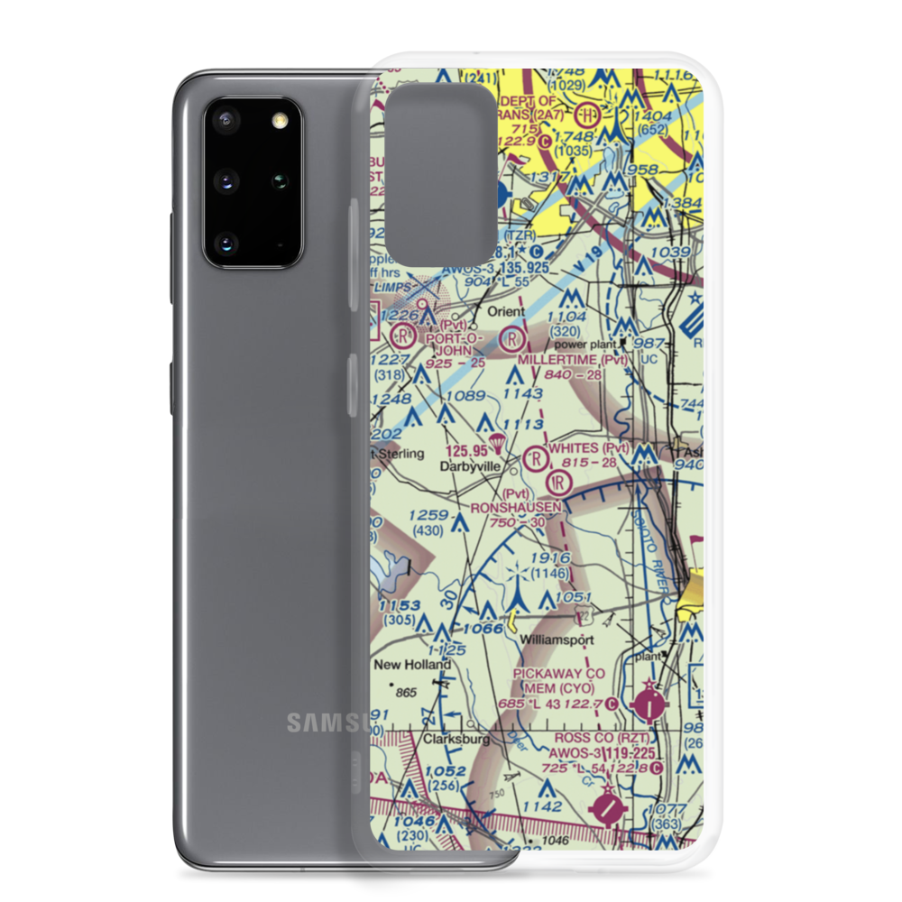 White's Airport (63OH) VFR Sectional Samsung Case Samsung Galaxy S20 Plus model shown