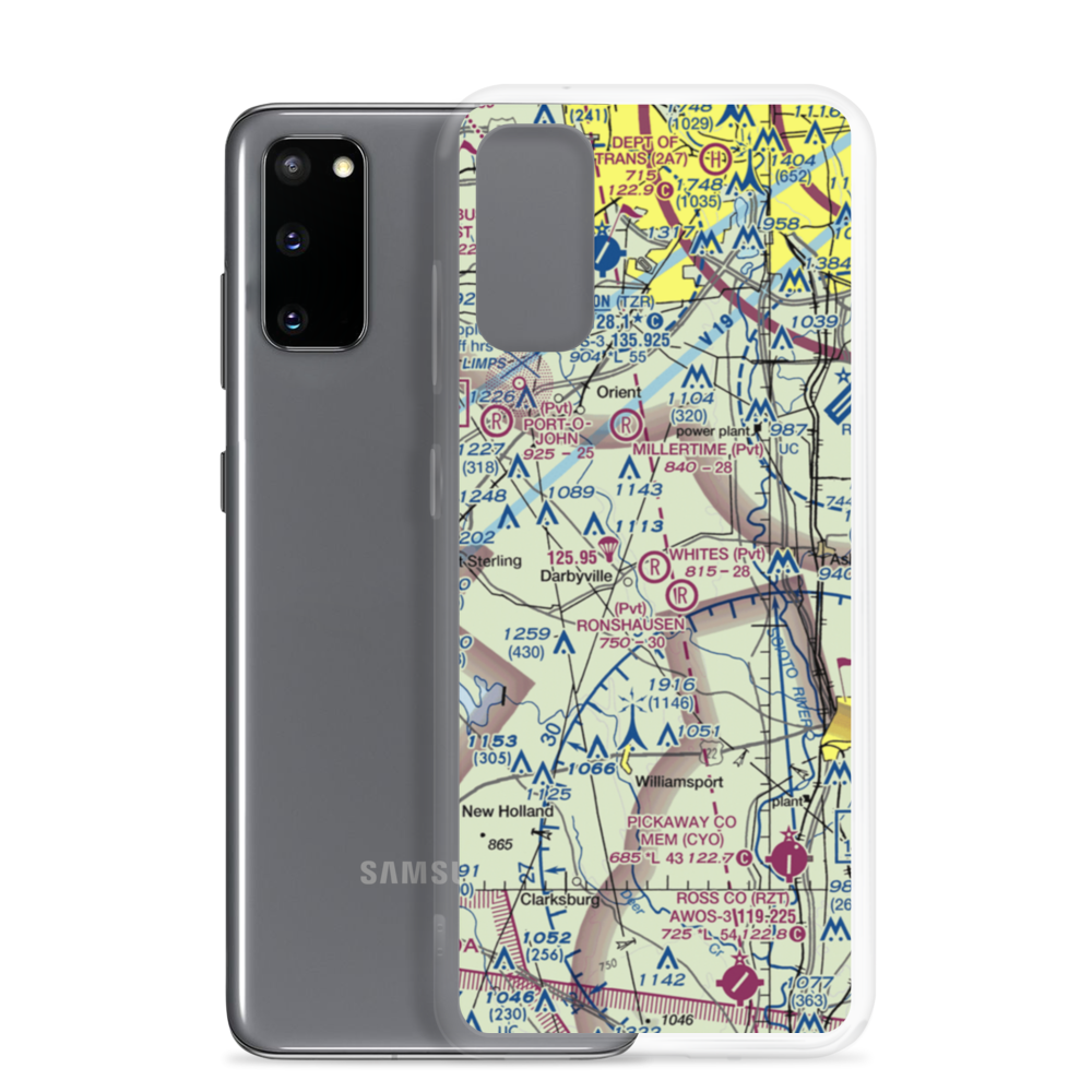 White's Airport (63OH) VFR Sectional Samsung Case Samsung Galaxy S20 model shown