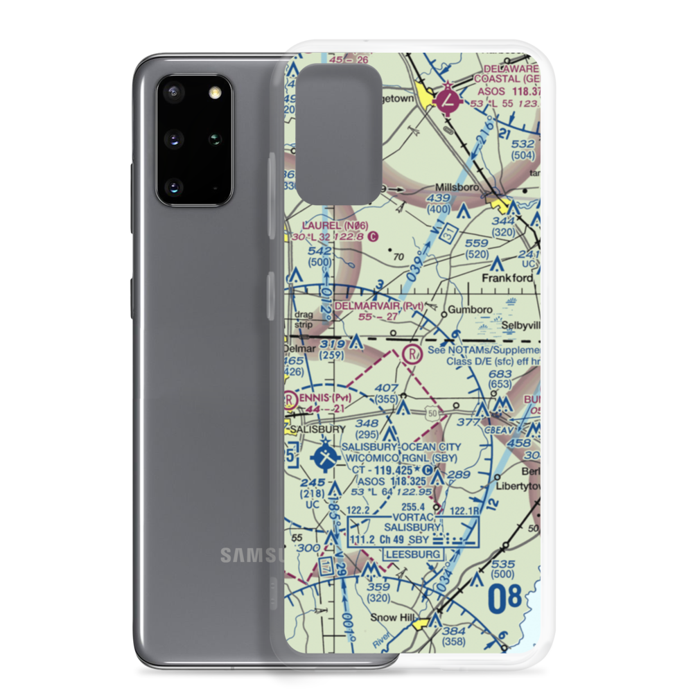 White's Airstrip (6MD8) VFR Sectional Samsung Case Samsung Galaxy S20 Plus model shown