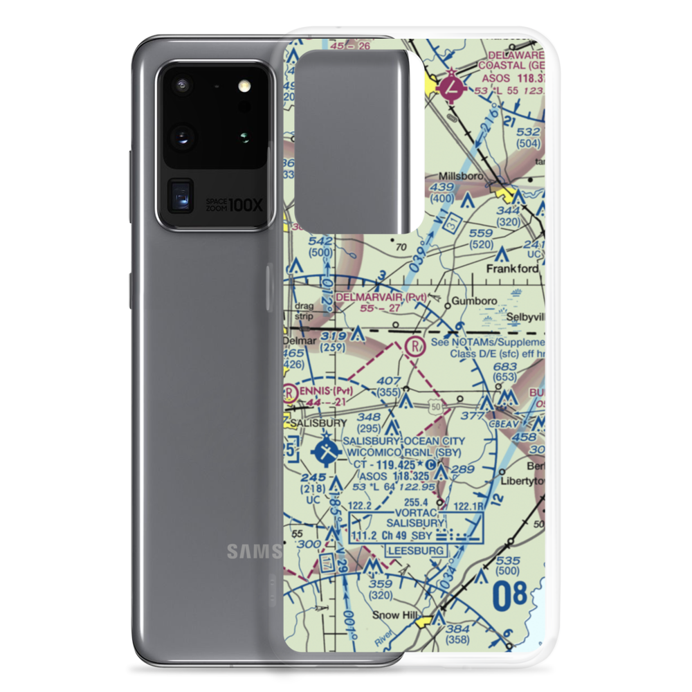 White's Airstrip (6MD8) VFR Sectional Samsung Case Samsung Galaxy S20 Ultra model shown