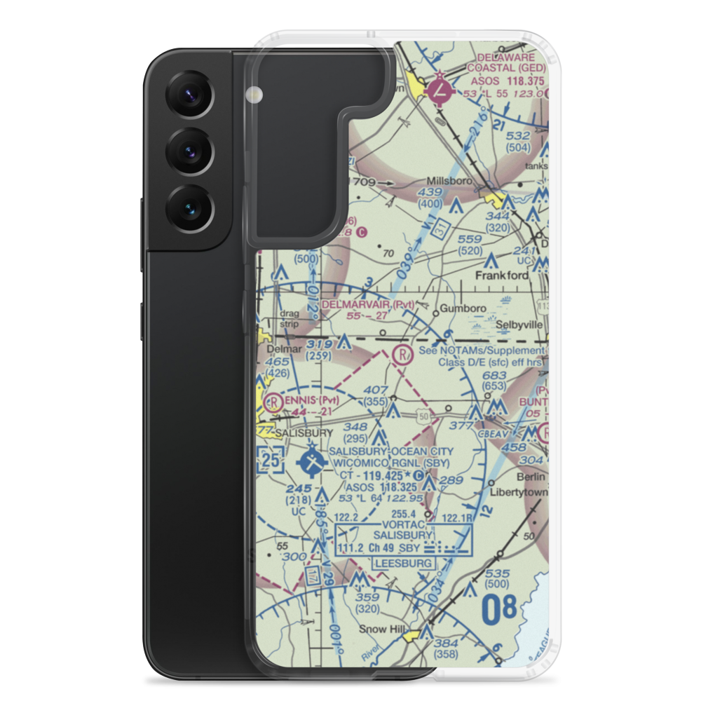 White's Airstrip (6MD8) VFR Sectional Samsung Case Samsung Galaxy S22 Plus model shown