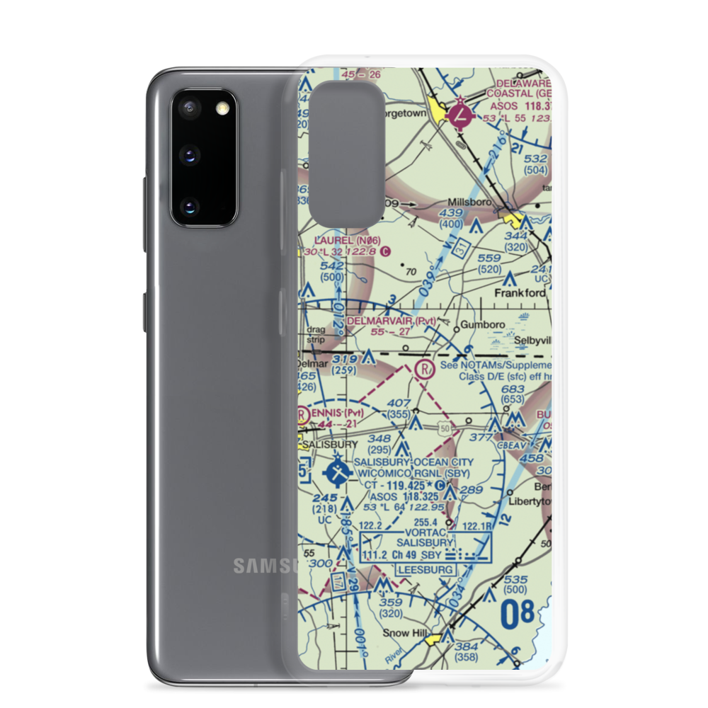 White's Airstrip (6MD8) VFR Sectional Samsung Case Samsung Galaxy S20 model shown