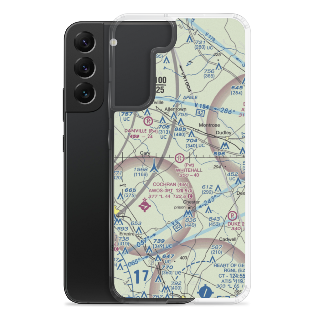 Whitehall Airport (4GE3) VFR Sectional Samsung Case Samsung Galaxy S22 Plus model shown