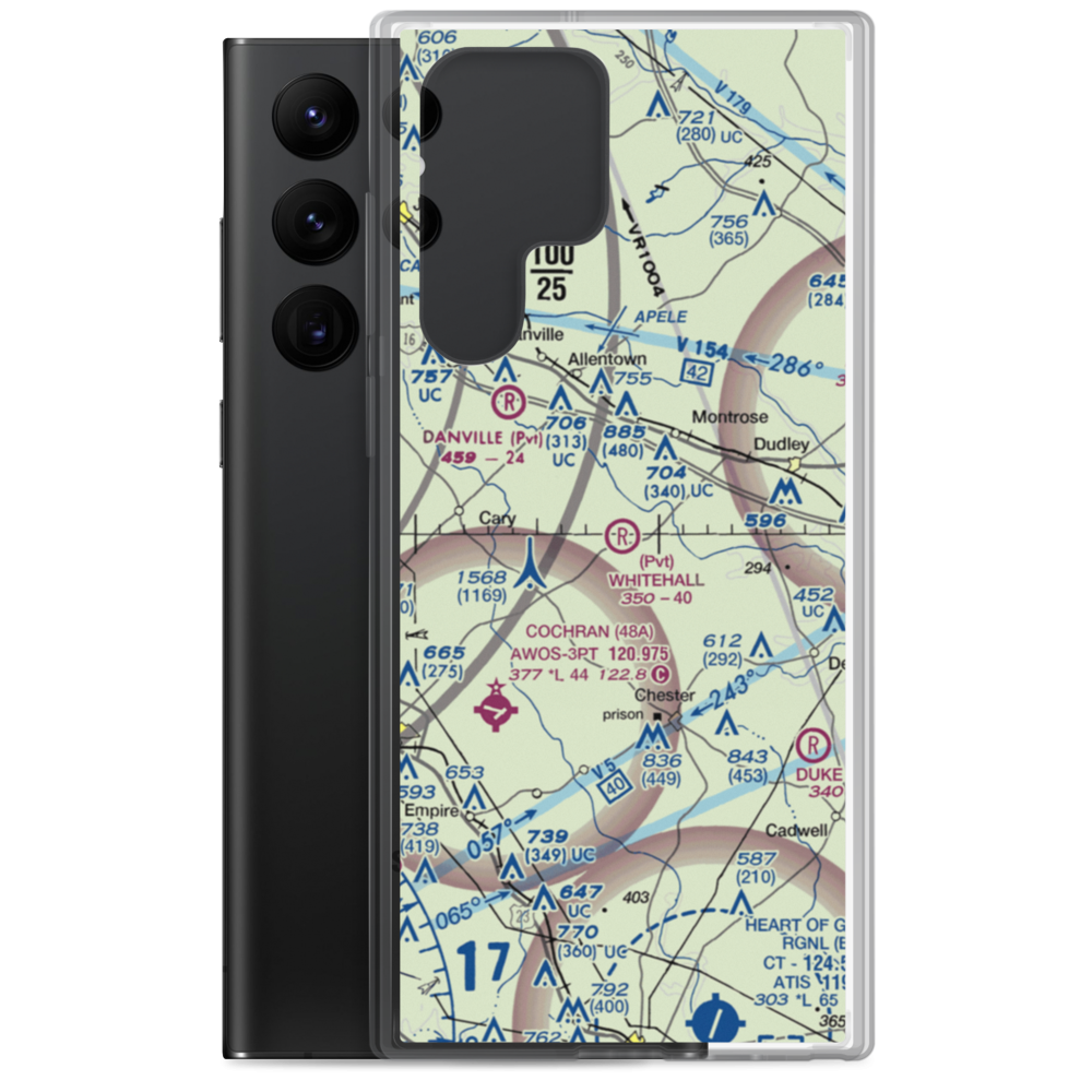 Whitehall Airport (4GE3) VFR Sectional Samsung Case Samsung Galaxy S22 Ultra model shown