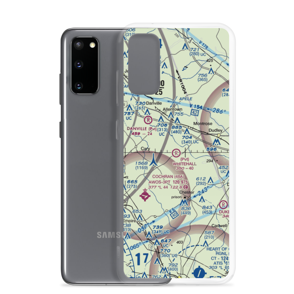 Whitehall Airport (4GE3) VFR Sectional Samsung Case Samsung Galaxy S20 model shown