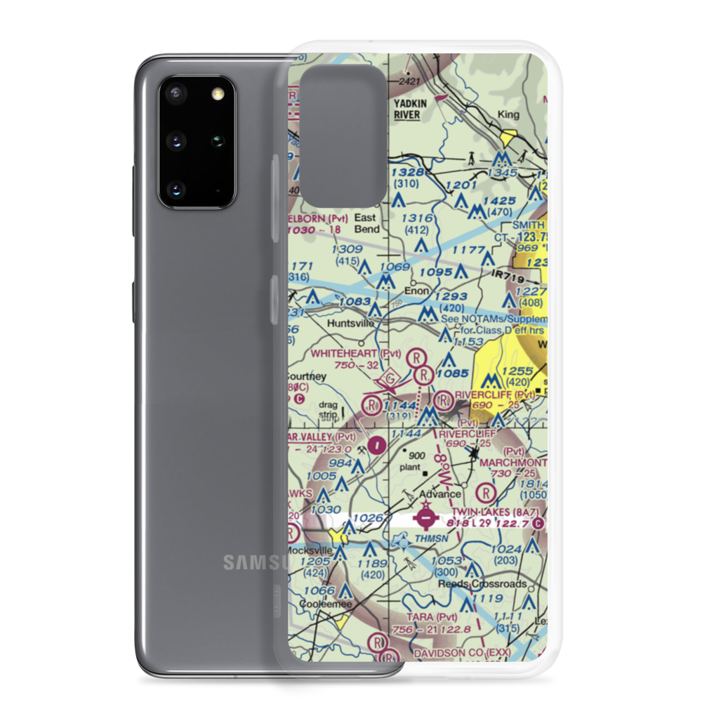 Whiteheart Farm Airport (08NC) VFR Sectional Samsung Case Samsung Galaxy S20 Plus model shown