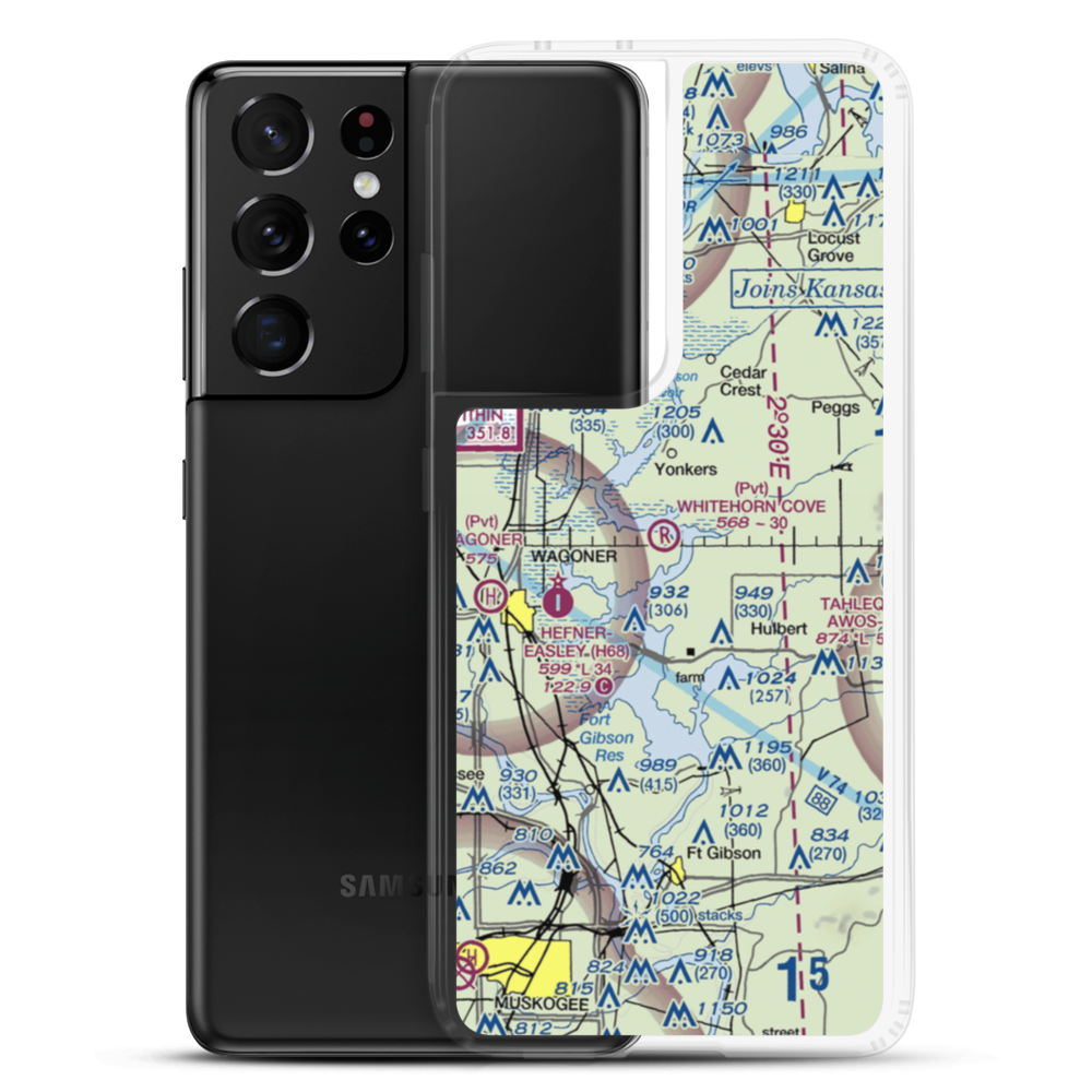 Whitehorn Cove Airport (OL20) VFR Sectional Samsung Case Samsung Galaxy S21 Ultra model shown