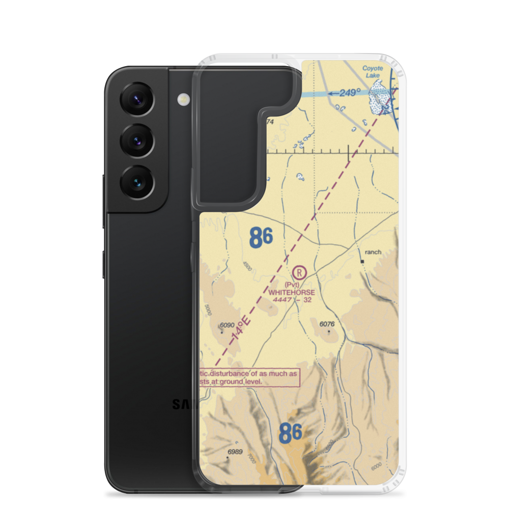 Whitehorse Ranch Airport (OR09) VFR Sectional Samsung Case Samsung Galaxy S22 model shown