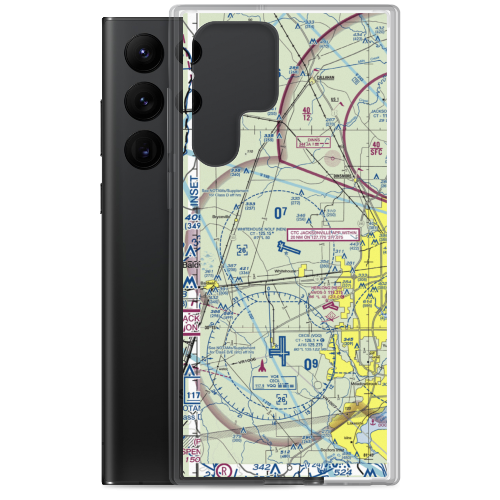 Whitehouse Naval Outlying Field (NEN) VFR Sectional Samsung Case Samsung Galaxy S22 Ultra model shown