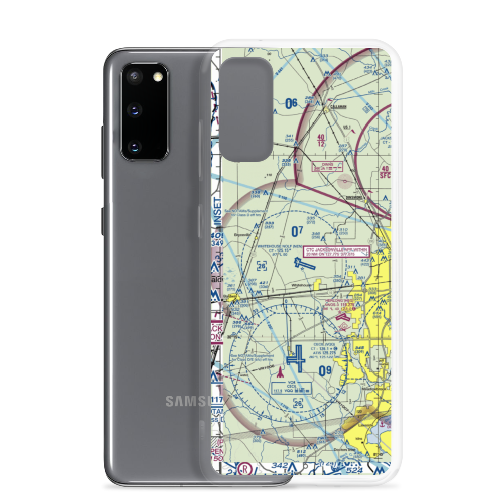 Whitehouse Naval Outlying Field (NEN) VFR Sectional Samsung Case Samsung Galaxy S20 model shown