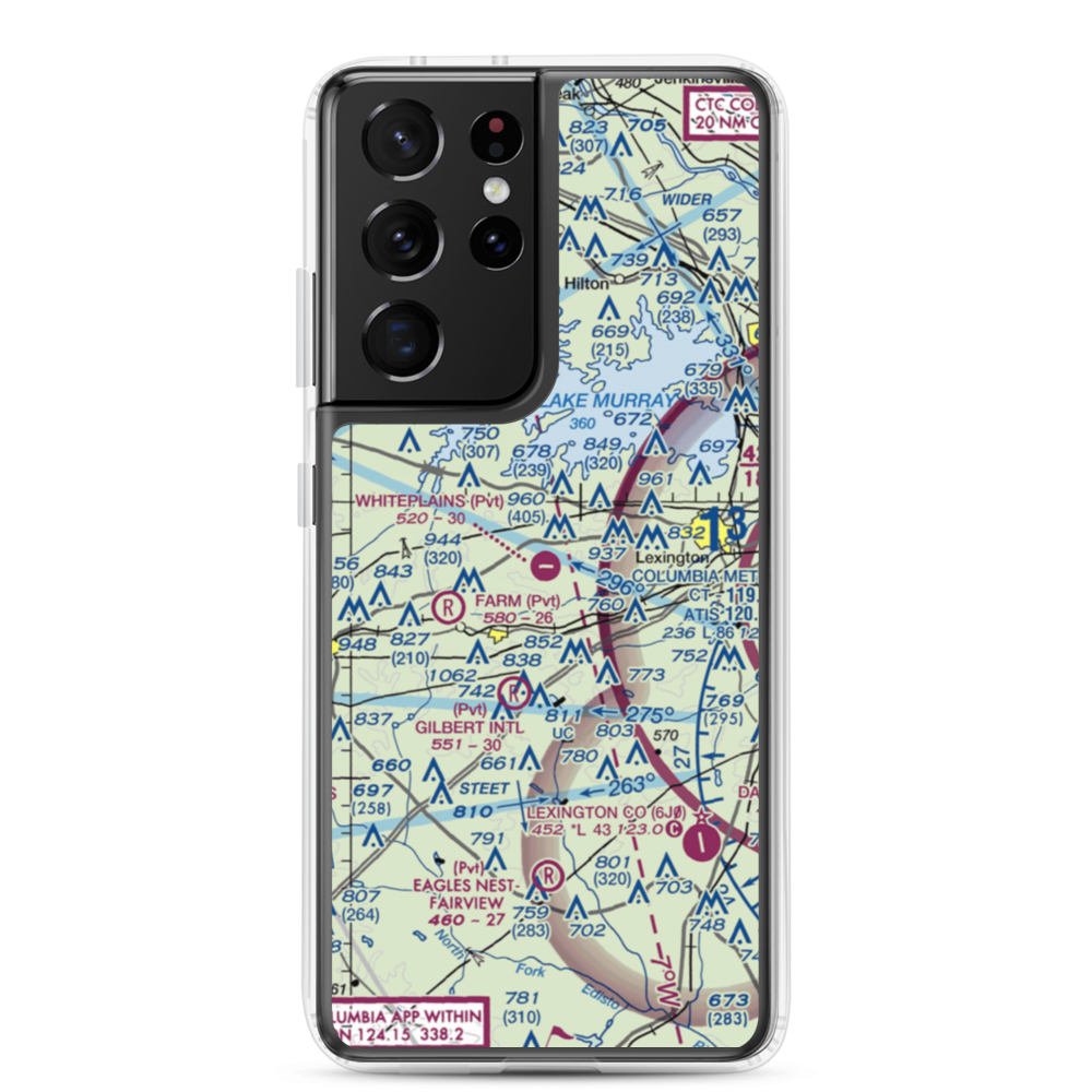 Whiteplains Airport (9SC) VFR Sectional Samsung Case Samsung Galaxy S21 Ultra model shown