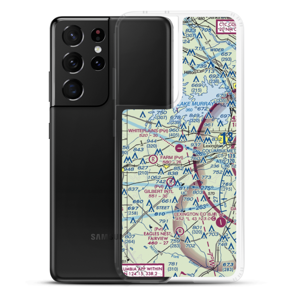 Whiteplains Airport (9SC) VFR Sectional Samsung Case Samsung Galaxy S21 Ultra model shown