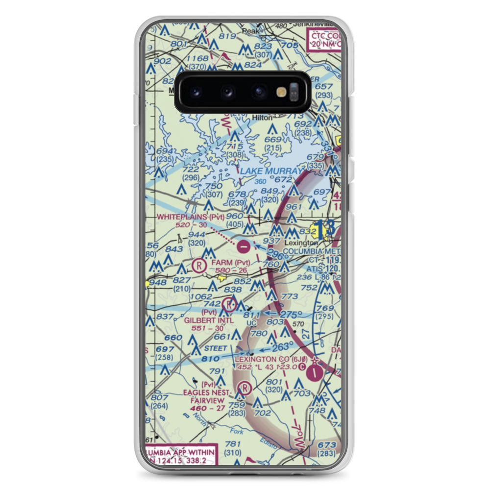 Whiteplains Airport (9SC) VFR Sectional Samsung Case Samsung Galaxy S10+ model shown