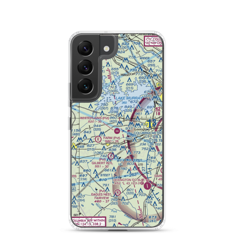 Whiteplains Airport (9SC) VFR Sectional Samsung Case Samsung Galaxy S22 model shown