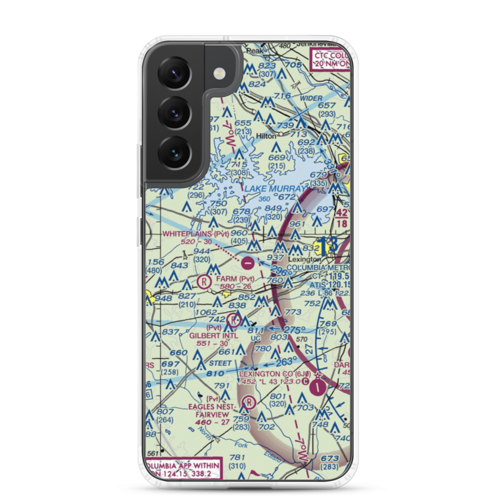 Whiteplains Airport (9SC) VFR Sectional Samsung Case Samsung Galaxy S22 Plus model shown