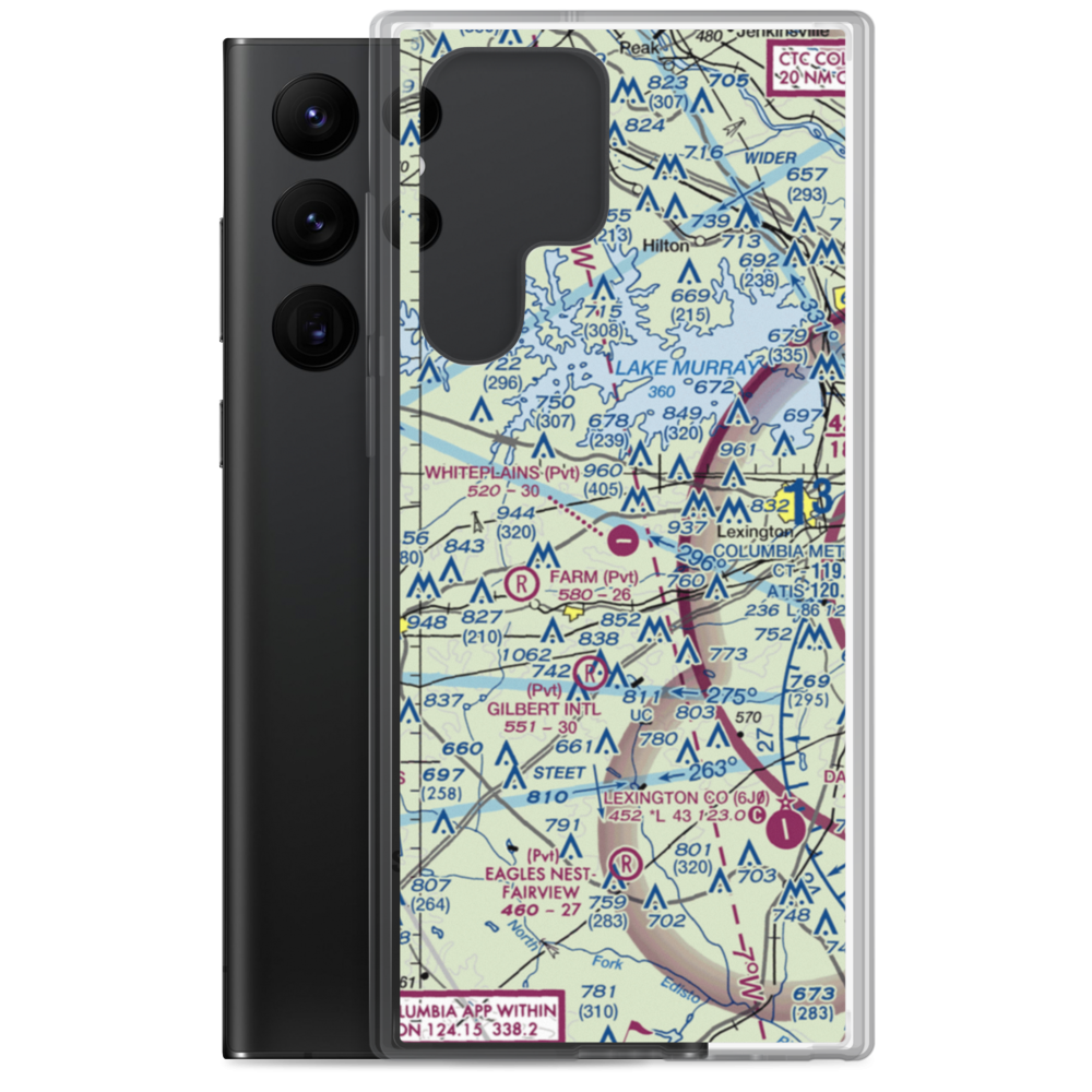 Whiteplains Airport (9SC) VFR Sectional Samsung Case Samsung Galaxy S22 Ultra model shown