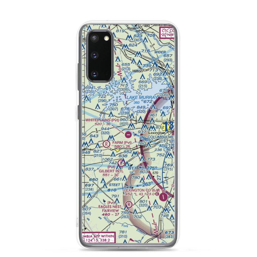 Whiteplains Airport (9SC) VFR Sectional Samsung Case Samsung Galaxy S20 model shown