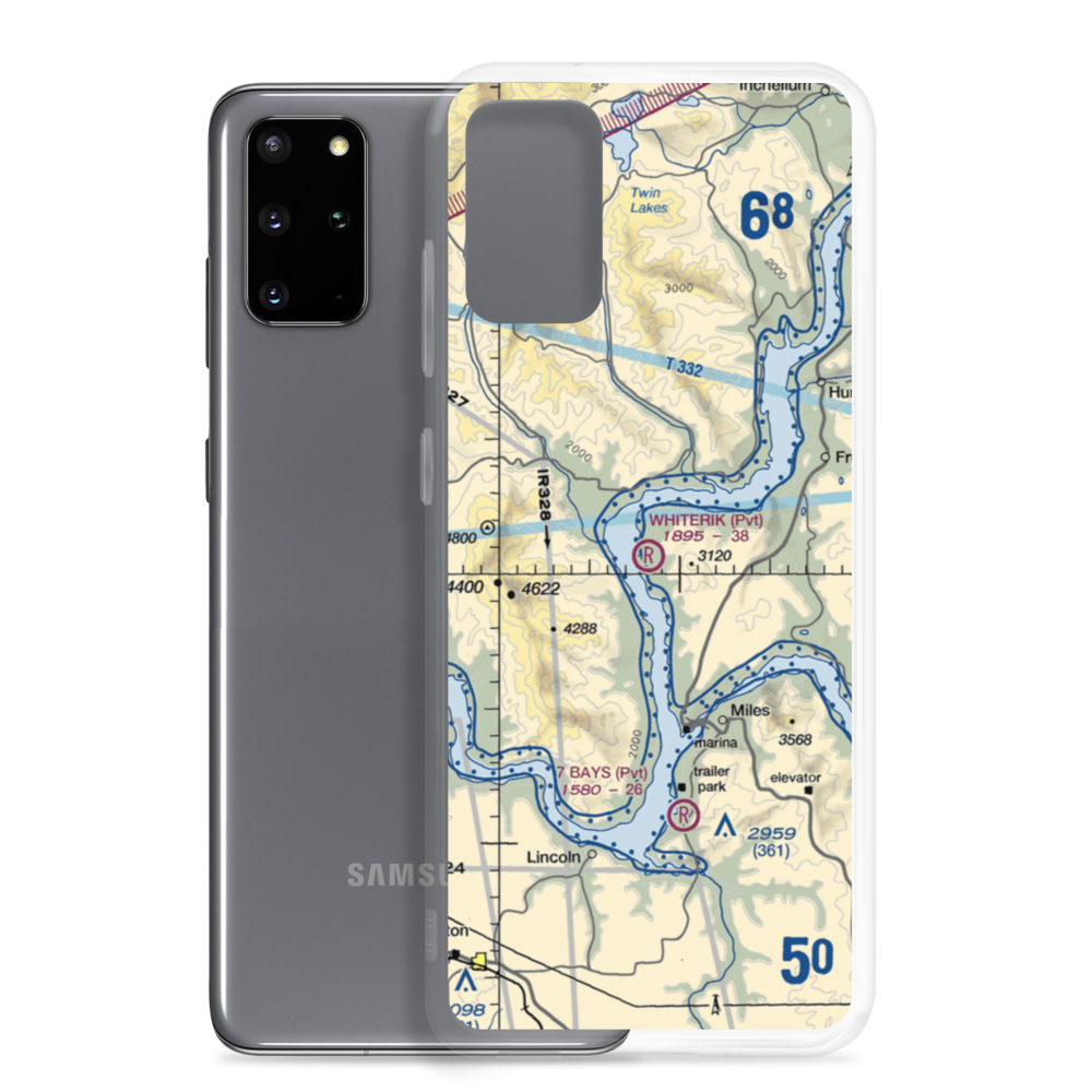 Whiterik Field (51WT) VFR Sectional Samsung Case Samsung Galaxy S20 Plus model shown