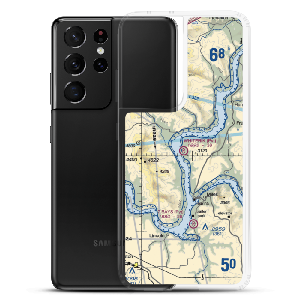 Whiterik Field (51WT) VFR Sectional Samsung Case Samsung Galaxy S21 Ultra model shown