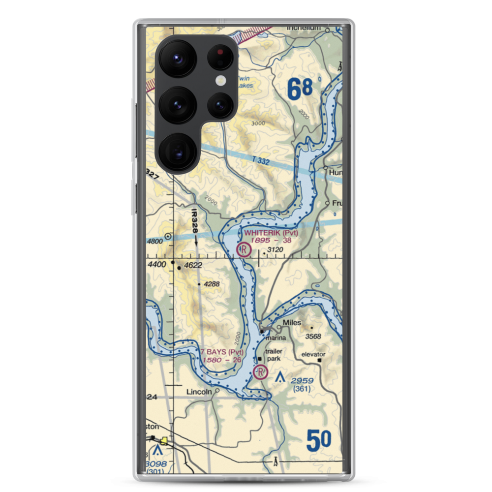 Whiterik Field (51WT) VFR Sectional Samsung Case Samsung Galaxy S22 Ultra model shown