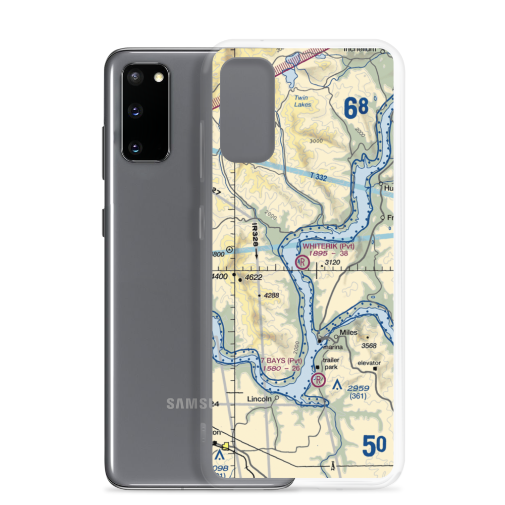 Whiterik Field (51WT) VFR Sectional Samsung Case Samsung Galaxy S20 model shown