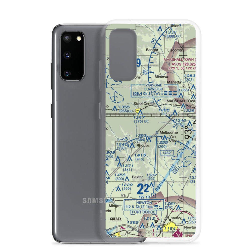 Whites Airport (3IA1) VFR Sectional Samsung Case Samsung Galaxy S20 model shown