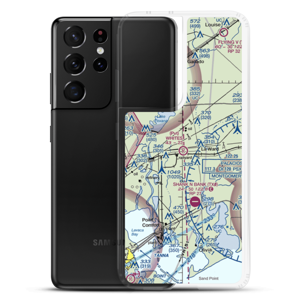 Whites Airport (47TE) VFR Sectional Samsung Case Samsung Galaxy S21 Ultra model shown