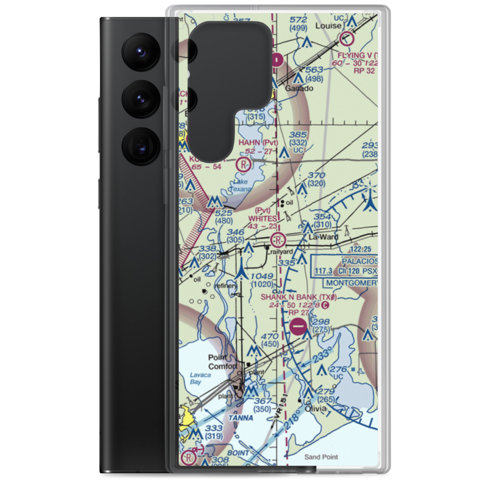 Whites Airport (47TE) VFR Sectional Samsung Case Samsung Galaxy S22 Ultra model shown