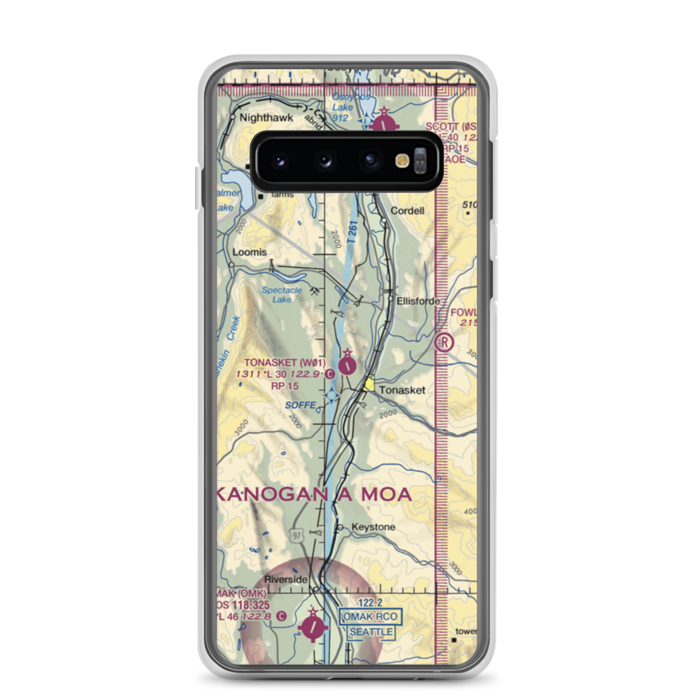 Whitestone Airport (32WA) VFR Sectional Samsung Case Samsung Galaxy S10 model shown