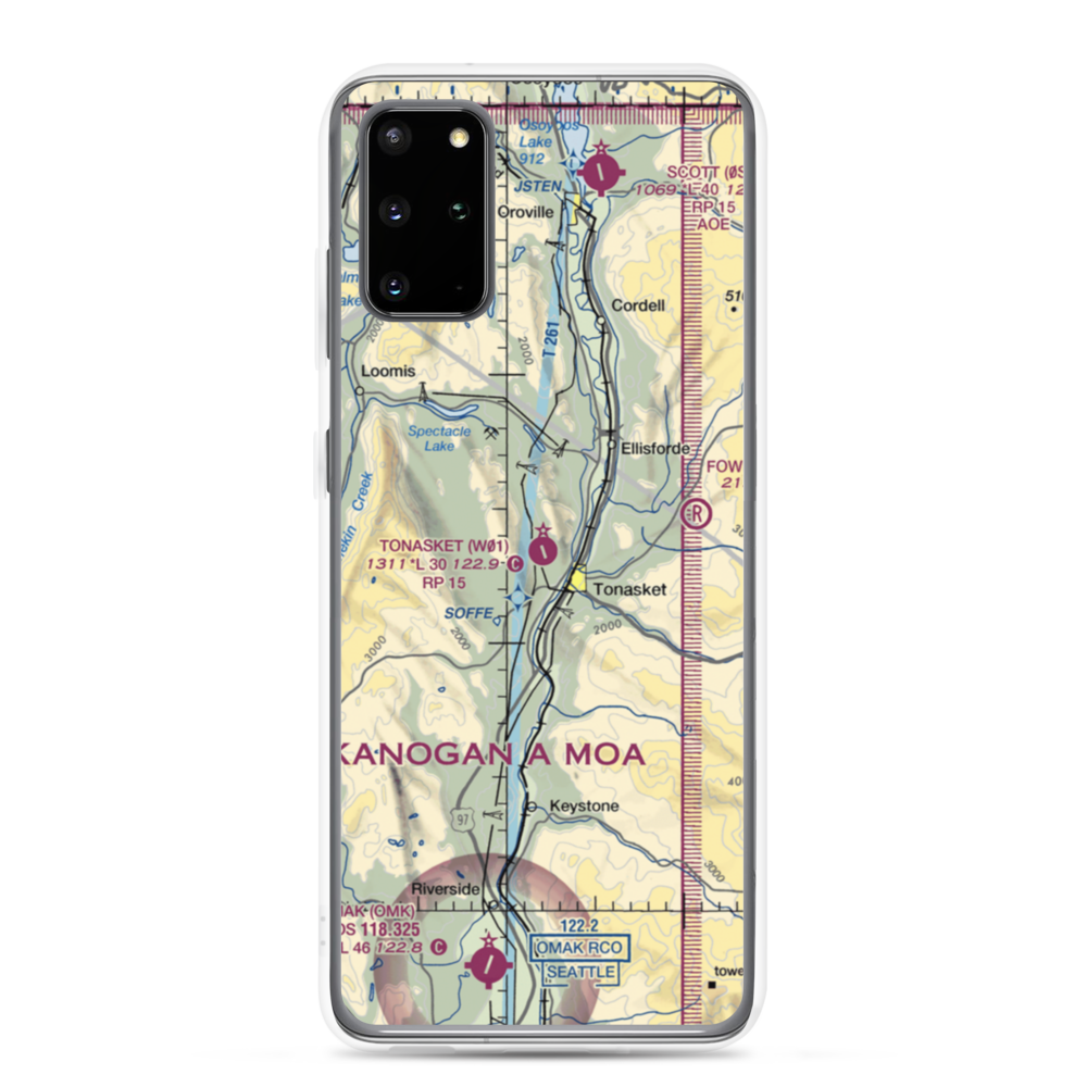 Whitestone Airport (32WA) VFR Sectional Samsung Case Samsung Galaxy S20 Plus model shown
