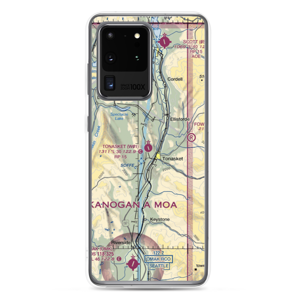Whitestone Airport (32WA) VFR Sectional Samsung Case Samsung Galaxy S20 Ultra model shown