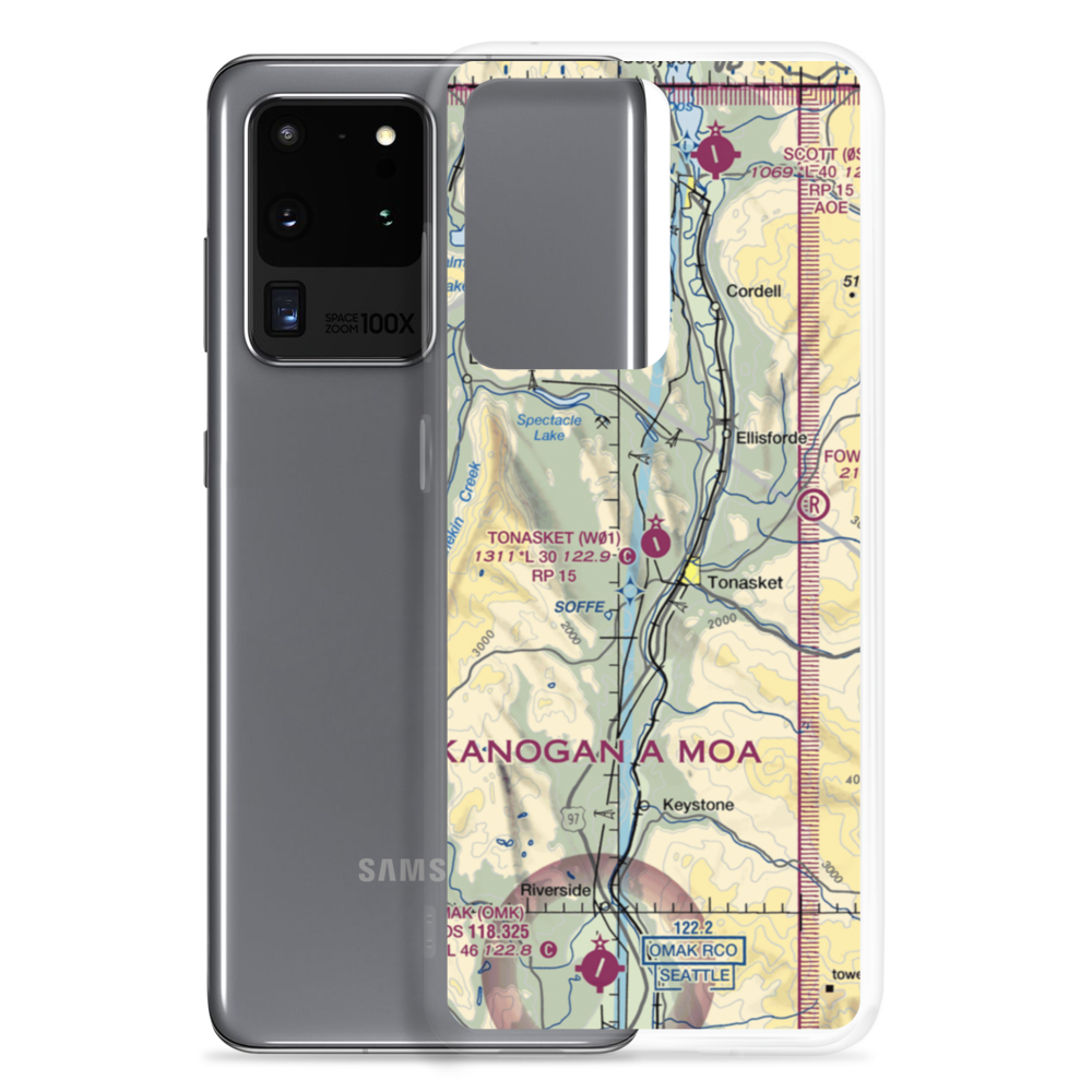 Whitestone Airport (32WA) VFR Sectional Samsung Case Samsung Galaxy S20 Ultra model shown